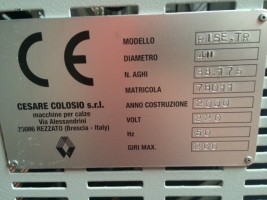  Circular knitting machines COLOSIO RISE TR RISE TR  COLOSIO 2000  Used - Second Hand Textile Machinery 