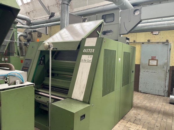  Cotton cards C51 RIETER - Second Hand Textile Machinery 2000/2001 