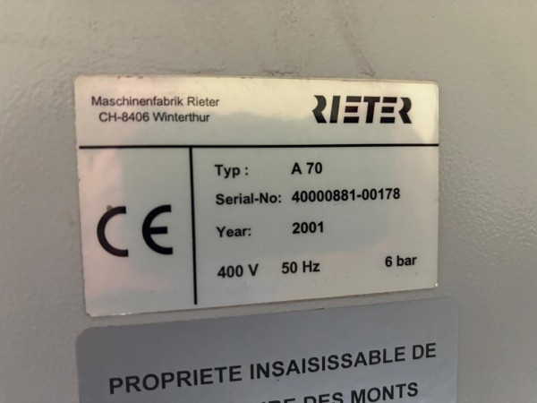  Cotton cards C51 RIETER - Second Hand Textile Machinery 2000/2001 