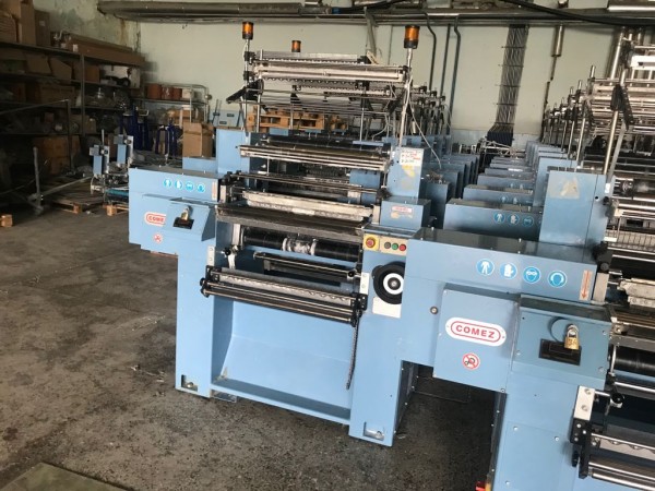  COMEZ 609 Crocheting machine for elastic tapes. - Second Hand Textile Machinery 2014 - 2015 