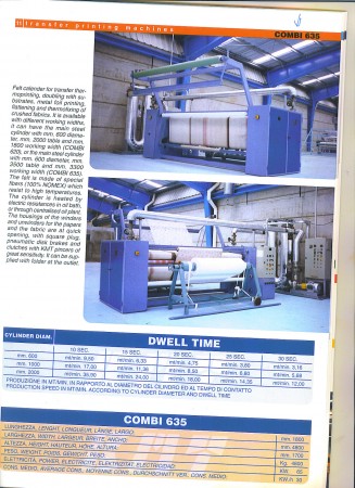  KMT Combi Calender for felt and fabric - Second Hand Textile Machinery 2003 