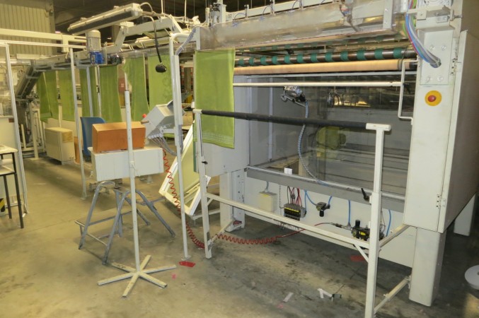  SCHMALE DURATE Cross cutting and cross hemming line for terry fabric - Second Hand Textile Machinery 1997 