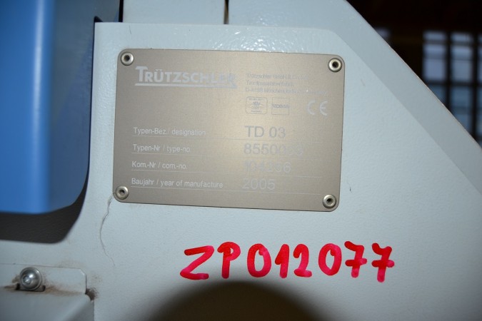  Drawing machines TRUTZSCHLER TD03 - Second Hand Textile Machinery 2004/2005 