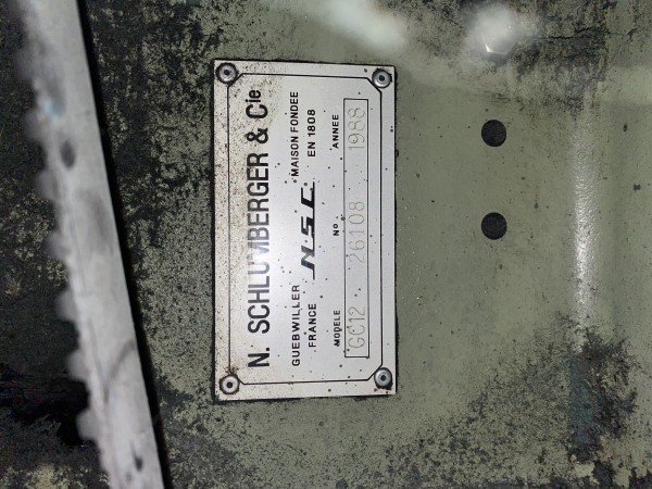  NSC Defelting Gillbox D2-GC12 - Second Hand Textile Machinery 1985 