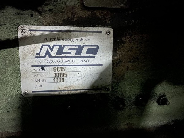  NSC GC15 Blending Gills - Second Hand Textile Machinery 1999 