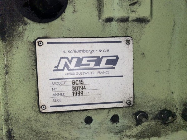  NSC GC15 Blending Gills - Second Hand Textile Machinery 1999 