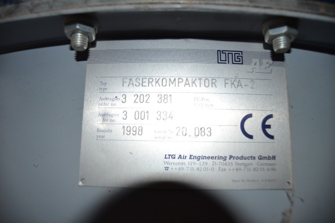  Installation de filtration et humidification de lair LTG .  - Occasion 1998 