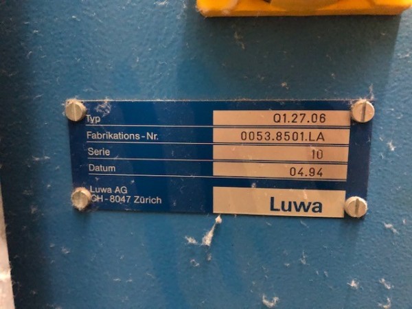  LUWA Filtration installation . - Second Hand Textile Machinery 1994 