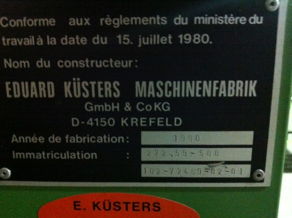  Laboratory padder KUSTERS FLUIDYER - Second Hand Textile Machinery 1990 