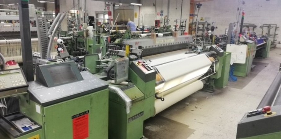  15 DORNIER Air Jet model AWV and AWS with STAUBLI Dobby and Cam - Second Hand Textile Machinery  