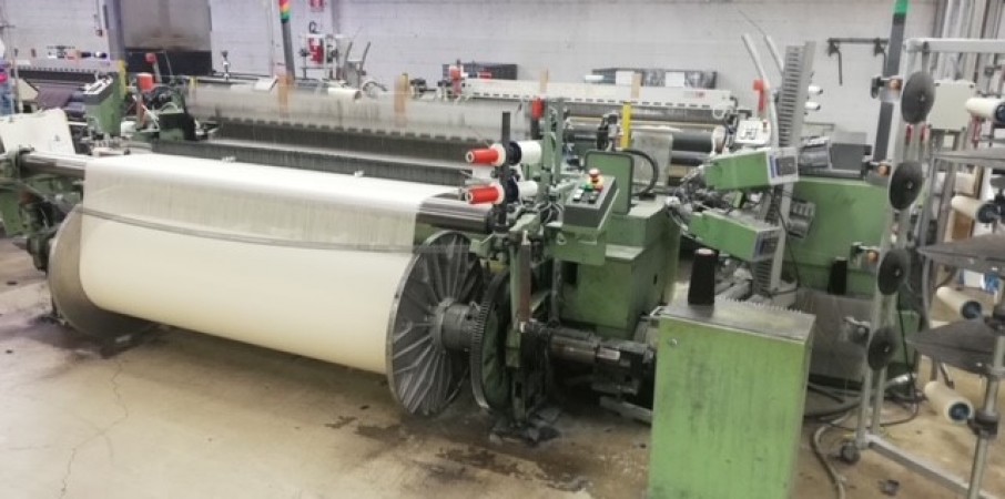  15 DORNIER Air Jet model AWV and AWS with STAUBLI Dobby and Cam - Second Hand Textile Machinery  