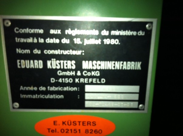  Vaporisage de laboratoire KUSTERS .  - Occasion 1990 
