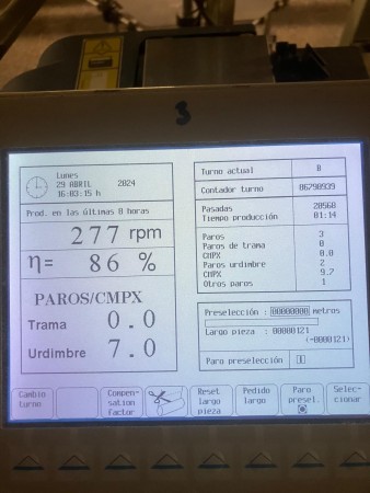  PICANOL OPTIMAX-8-R rapier looms - Second Hand Textile Machinery 2007/2008 