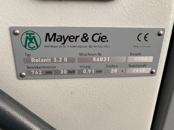  MAYER Relanite Circular knitting machines - Second Hand Textile Machinery 2003 - 2004 