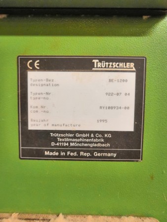  TRUTZSCHLER Novacotonia cotton opener cleaner - Second Hand Textile Machinery 1995 