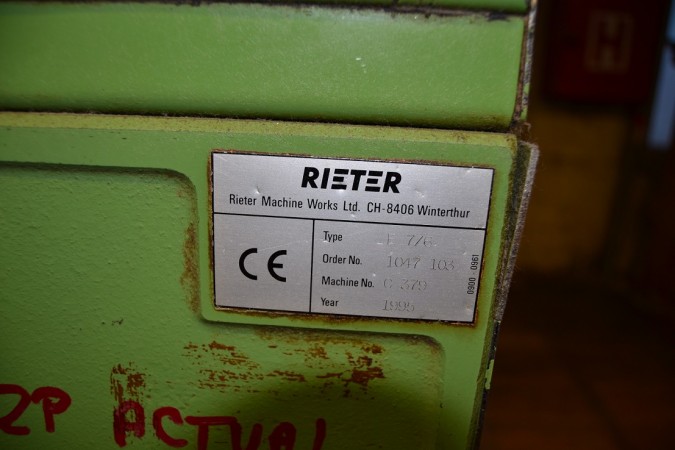  Peigneuse coton RIETER E7/6  - Occasion 1995 