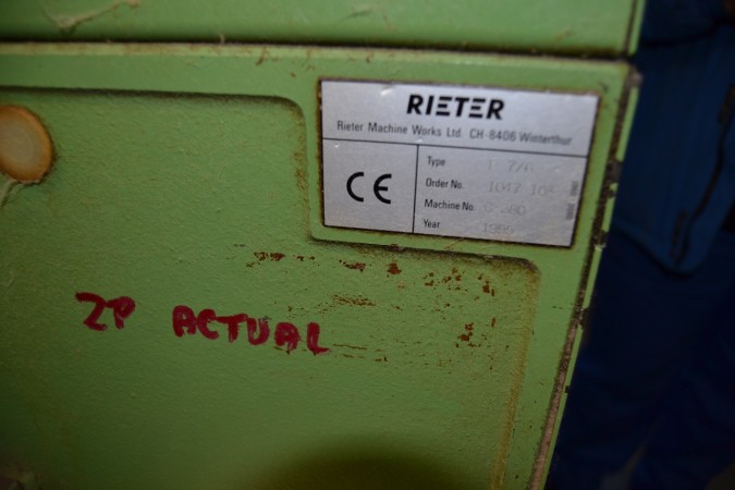  Cotton comber E7/6 RIETER - Second Hand Textile Machinery 1995 