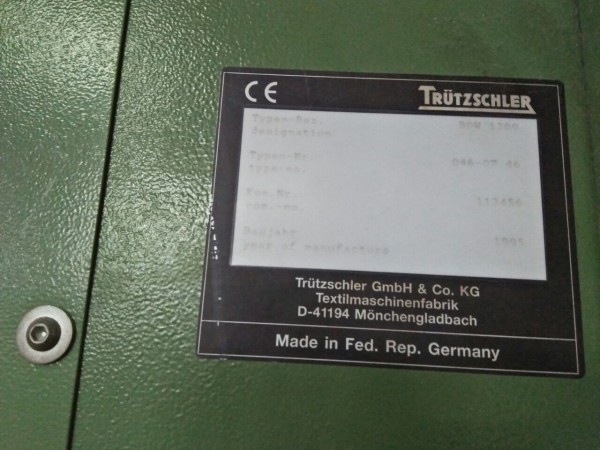  Complete TRUTZSCHLER preparation for cotton - Second Hand Textile Machinery 1995 