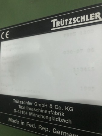  Complete TRUTZSCHLER preparation for cotton - Second Hand Textile Machinery 1995 