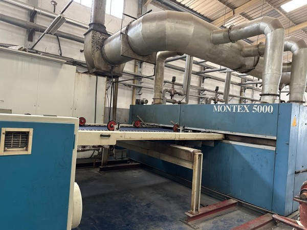  MONFORTS MONTEX 5000 5F flat stenter with chain and weft MONTEX - Second Hand Textile Machinery 2000 