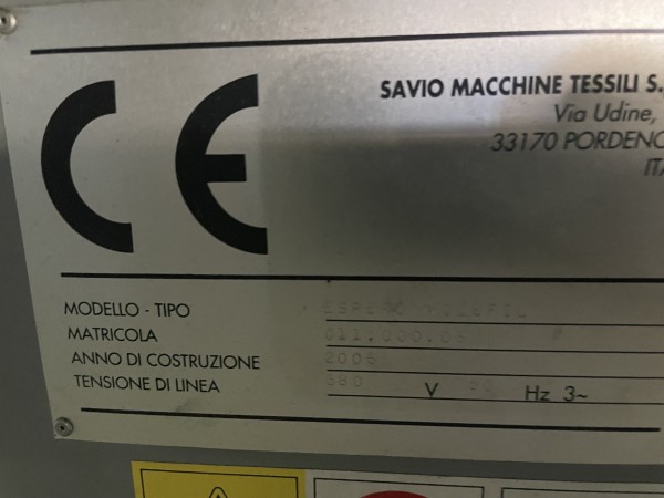   ESPERO VOLUFIL SAVIO SHRINKING MACHINE - Second Hand Textile Machinery 2006-2002 